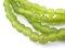 The Bead Chest African Recycled Glass Beads – Handmade in Ghana – Lime Green 7mm Strand for Jewelry Making, Crafts, and Home Decor I Approximately 80 Beads